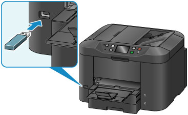 Canon : MAXIFY Manuals : MB2700 series : Inserting a USB Flash Drive